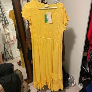 Boutique yellow dress!